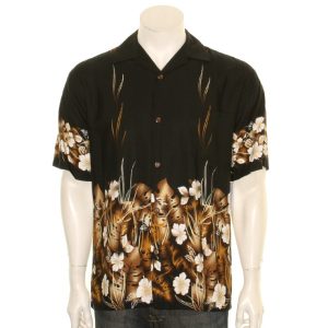 Poplin Border Aloha Shirt