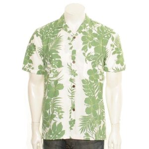 Hibiscus Palm Panel Aloha Shirt